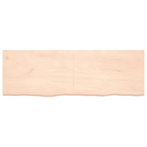 vidaXL Table Top 180x60x(2-4) cm Untreated Solid Wood Oak