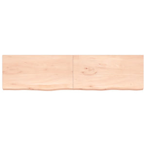 vidaXL Table Top 200x50x(2-6) cm Untreated Solid Wood Oak