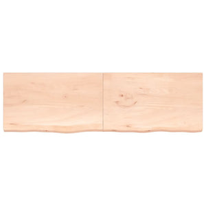 vidaXL Table Top 200x60x(2-4) cm Untreated Solid Wood Oak