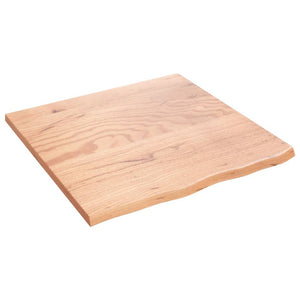 vidaXL Table Top Light Brown 60x60x2 cm Treated Solid Wood Oak