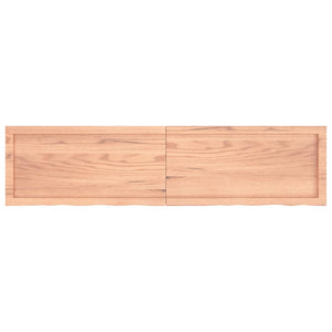 vidaXL Table Top Light Brown 160x40x(2-6) cm Treated Solid Wood Oak