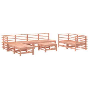 vidaXL 9 Piece Garden Lounge Set Solid Wood Douglas