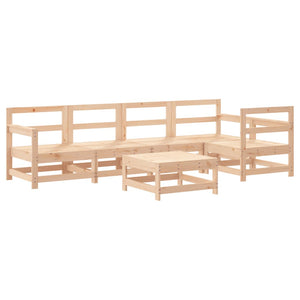 vidaXL 6 Piece Garden Lounge Set Solid Wood Pine