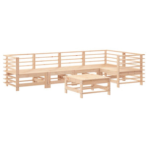 vidaXL 6 Piece Garden Lounge Set Solid Wood Pine