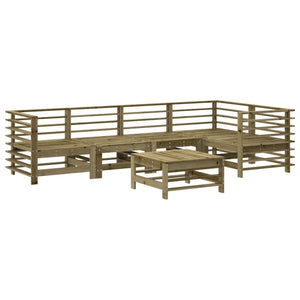 vidaXL 6 Piece Garden Lounge Set Impregnated Wood Pine