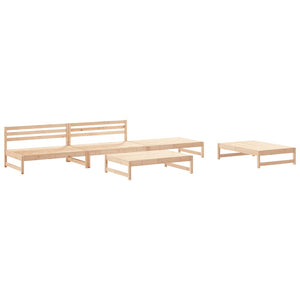 vidaXL 5 Piece Garden Lounge Set Solid Wood Pine