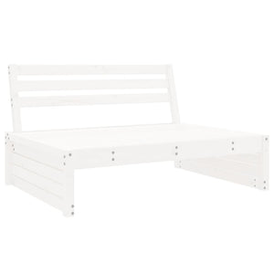 vidaXL 2 Piece Garden Lounge Set White Solid Wood Pine