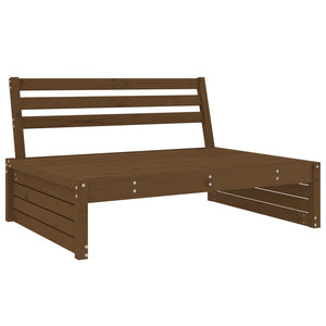 vidaXL 2 Piece Garden Lounge Set Honey Brown Solid Wood Pine