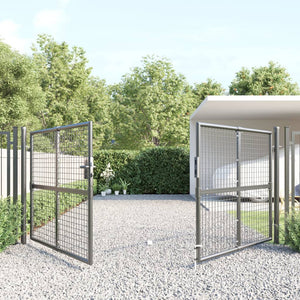 vidaXL Mesh Garden Gate Anthracite 300x175 cm Galvanised Steel