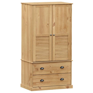 vidaXL Wardrobe VIGO 90x55x176 cm Solid Wood Pine