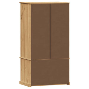 vidaXL Wardrobe VIGO 90x55x176 cm Solid Wood Pine