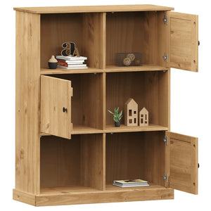 vidaXL Bookcase VIGO 90x35x114.5 cm Solid Wood Pine