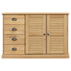 vidaXL Sideboard with Drawers VIGO 113x40x75 cm Solid Wood Pine