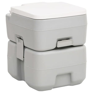 vidaXL Portable Camping Toilet and Handwash Stand Set