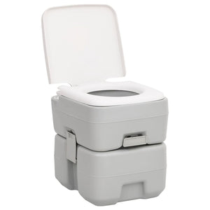 vidaXL Portable Camping Toilet and Handwash Stand Set