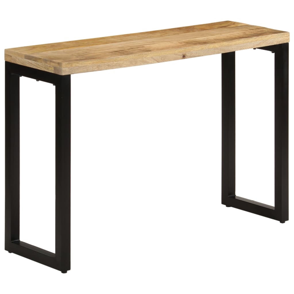 vidaXL Console Table 110x35x76 cm Solid Rough Wood Mango