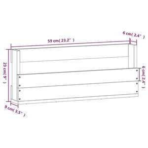 vidaXL Wall-mounted Shoe Racks 2 pcs 59x9x23 cm Solid Wood Pine