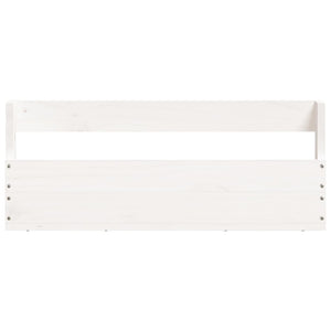 vidaXL Wall-mounted Shoe Racks 2 pcs White 59x9x23 cm Solid Wood Pine