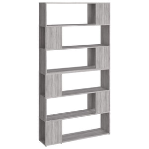 vidaXL Book Cabinet/Room Divider Grey Sonoma 100x24x188 cm