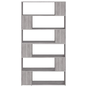 vidaXL Book Cabinet/Room Divider Grey Sonoma 100x24x188 cm