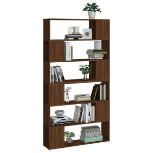 vidaXL Book Cabinet/Room Divider Brown Oak 100x24x188 cm