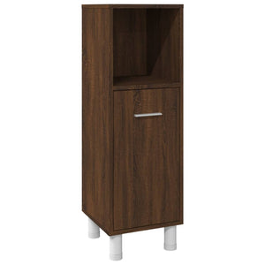 vidaXL 3 Piece Bathroom Cabinet Set Brown Oak Engineered Wood