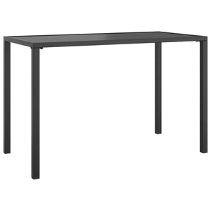 vidaXL Garden Dining Table Anthracite 110x54x70 cm Steel