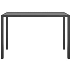 vidaXL Garden Dining Table Anthracite 110x54x70 cm Steel