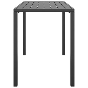 vidaXL Garden Dining Table Anthracite 110x54x70 cm Steel