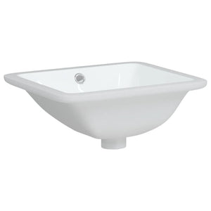 vidaXL Bathroom Sink White 36.5x32x15.5 cm Rectangular Ceramic