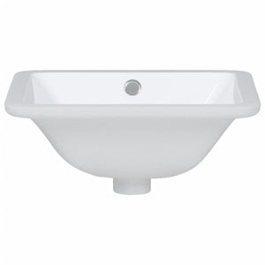 vidaXL Bathroom Sink White 36.5x32x15.5 cm Rectangular Ceramic