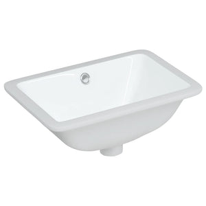 vidaXL Bathroom Sink White 41.5x26x18.5 cm Rectangular Ceramic