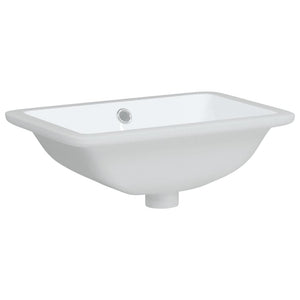 vidaXL Bathroom Sink White 41.5x26x18.5 cm Rectangular Ceramic