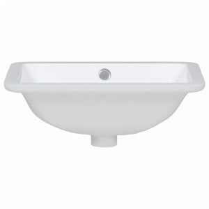 vidaXL Bathroom Sink White 41.5x26x18.5 cm Rectangular Ceramic