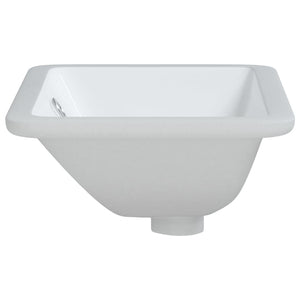 vidaXL Bathroom Sink White 41.5x26x18.5 cm Rectangular Ceramic