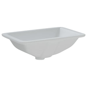 vidaXL Bathroom Sink White 41.5x26x18.5 cm Rectangular Ceramic