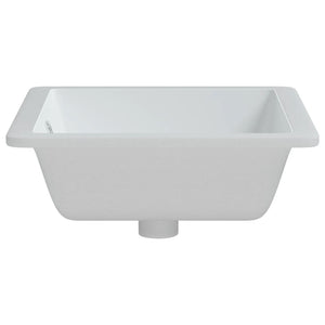 vidaXL Bathroom Sink White 50x40.5x18.5 cm Rectangular Ceramic