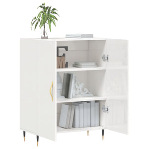 vidaXL Sideboard High Gloss White 69.5x34x90 cm Engineered Wood