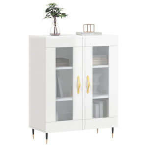 vidaXL Sideboard High Gloss White 69.5x34x90 cm Engineered Wood