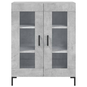 vidaXL Sideboard Concrete Grey 69.5x34x90 cm Engineered Wood