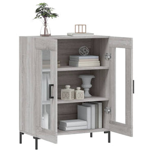 vidaXL Sideboard Grey Sonoma 69.5x34x90 cm Engineered Wood