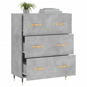 vidaXL Sideboard Concrete Grey 69.5x34x90 cm Engineered Wood