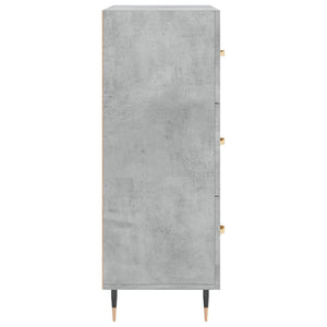 vidaXL Sideboard Concrete Grey 69.5x34x90 cm Engineered Wood