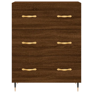 vidaXL Sideboard Brown Oak 69.5x34x90 cm Engineered Wood