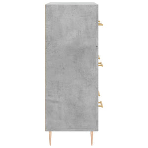 vidaXL Sideboard Concrete Grey 69.5x34x90 cm Engineered Wood