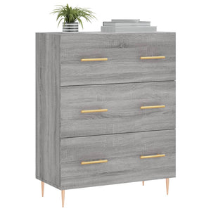 vidaXL Sideboard Grey Sonoma 69.5x34x90 cm Engineered Wood