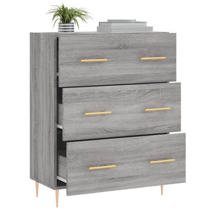 vidaXL Sideboard Grey Sonoma 69.5x34x90 cm Engineered Wood