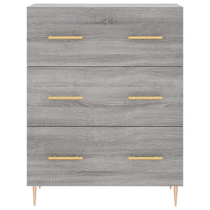 vidaXL Sideboard Grey Sonoma 69.5x34x90 cm Engineered Wood