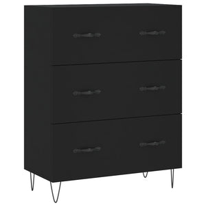 vidaXL Sideboard Black 69.5x34x90 cm Engineered Wood