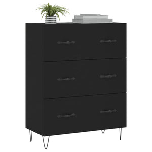 vidaXL Sideboard Black 69.5x34x90 cm Engineered Wood